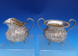 Baltimore Rose by Schofield Sterling Silver Sugar Creamer Set 2pc (#8479)