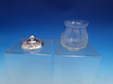 Repousse by Kirk Jam Jelly Jar with Cut Crystal and Sterling Silver Lid  (#0796)