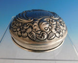 Davis and Galt Sterling Silver Cover for Jar with Repoussed Flowers (#2204)