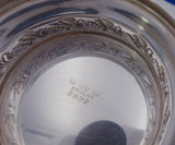 Quaker Silver Co Sterling Silver Compote w/ Leaf Beads Mid-Century #8822 (#3769)