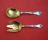 Les Cinq Fleurs by Reed and Barton Sterling Silver Salad Serving Set GW Pcd Fork