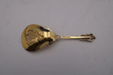 Grande Baroque Gold Accent by Wallace Sterling Nut Spoon pierced 5 1/4"