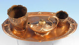 Gorham Bronze Smoking Set 4pc Art Nouveau (#2259)