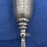 European Silver Tussie Mussie Hand Engraved (#J7459)