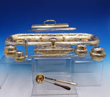Floral by Gorham Sterling Silver Desk Set 12pc Vermeil 17" x 5 1/2" (#7860)