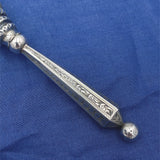 European Silver Tussie Mussie Hand Engraved (#J7459)