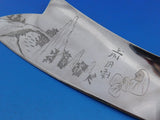 Japanese by Tiffany and Co Sterling Silver Fish Server w/ 3 sacred mountains 12"