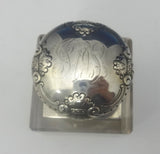 Ferdinand Fuchs & Bros. Sterling Silver Inkwell w/Crystal Circa 1880'S (#0381)