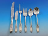 Colonial Rose by Amston Sterling Silver Flatware Set for 8 Service 48 Pieces