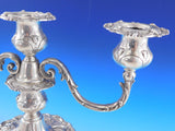 Francis I by Reed & Barton Sterling Silver Candelabra pair 3-light Short X569