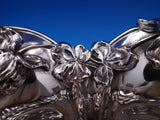 Blackinton Sterling Silver Oyster Basket w/ Four Leaf Clover and Blossom (#7799)