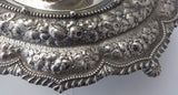 Repousse by Gorham Sterling Silver Inkwell Custom Order Dated 1887 Ornate #0091