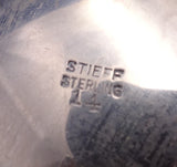 Rose by Stieff Sterling Silver Sugar and Creamer Set 2pc Hand Chased (#8592)