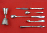 Silver Sculpture by Reed and Barton Sterling Silver Bar Set Original 6pc