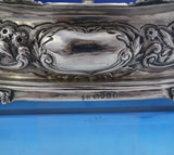 Joseph and John Angell English Victorian Sterling Silver Glass Cruet Set (#4054)