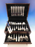 Colonial Thread by Blackinton Sterling Silver Flatware Set 8 Service 74 pieces