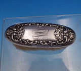 King Edward by Whiting Sterling Silver Brush #3905 1 3/8" x 3 5/8" (#8170)