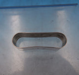 Sterling Silver Napkin Ring Plain Mongrammed C.L.Y. 2 5/8" x 3/4" x 7/8" (#6877)