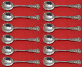 English King by Tiffany and Co Sterling Silver Gumbo Soup Spoon Set 12 pieces 8"