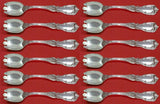 Burgundy by Reed and Barton Sterling Silver Ice Cream Dess. Fork Custom Set 12pc