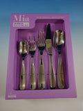 Mia by Ricci Stainless Steel Flatware Tableware Set Service 12 New 65 Pcs Modern