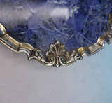 Queens by Garrard and Co Sterling Silver Console Set 5pc Box Gilt Sodalite #4717