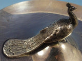 Reed and Barton Sterling Silver Ring Stand with 3-D Peacock #910 (#1403)