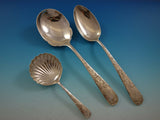 Old Maryland Engraved by Kirk Sterling Silver Flatware Service Set 82 pc Mono N