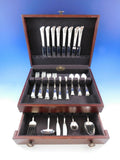 Linenfold by Tiffany & Co. Sterling Silver Flatware Service 8 Set 52 pieces