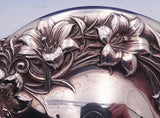 Lily by Whiting Sterling Silver Hand Mirror #7071 9 3/4" Long w/Monogram (#3083)