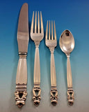 Acorn by Georg Jensen Sterling Silver Flatware Set For 8 Service 40 Pieces
