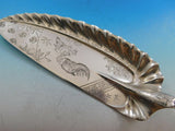Japanese by Tiffany Sterling Silver Crumber Pie Crust Edge Rooster & Hen 13 3/4"