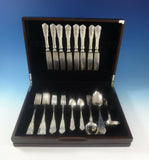 Hardanger by Th. Olsens 830 Silver Flatware Set Service Dinner 41 pcs A Monogram