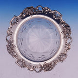 Blackberry by Tiffany and Co Sterling Silver Fruit Bowl w/Cut Glass Leaves #3088