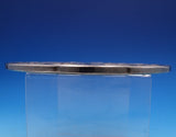 Water Lily by Unknown Glass Trivet Plate with Silver Overlay 7 3/4" (#7866)