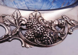 Blackberry by Tiffany and Co Sterling Silver Fruit Bowl w/Cut Glass Leaves #3088