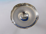 Fina Sterling Silver Compote Raised #307 Modern Beaded (#2391)
