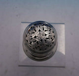 Austrian Sterling Silver Muffineer w/ Fancy Engraved Pierced Top c.1840s (#4073)