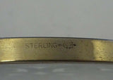 Webster Sterling Silver Trivet Pierced with Iris Motif 5 3/4" x 1/4" (#2469)