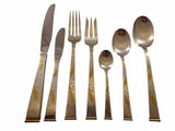 Golden Wheat by Gorham Sterling Silver Flatware Set For 8 Service 57 Pieces