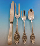 Medallion by H&S Sterling Silver Flatware Service for 12 Set 104 pieces