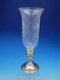 Gadroon by International Sterling Silver and Glass Hurricane Lamp Set (#4459)