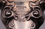 Lily by Whiting Sterling Silver Hand Mirror #7071 9 3/4" Long w/Monogram (#3083)