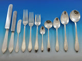Feather Edge by Tiffany Sterling Silver Flatware Service 8 Set 93 pc Dinner