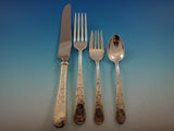 Old Maryland Engraved by Kirk Sterling Silver Flatware Service Set 82 pc Mono N