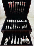 Grand Colonial by Wallace Sterling Silver Flatware Set For 8 Service 52 Pieces