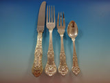 Lorena by Cassetti Sterling Silver Dinner Flatware Set Service 30 Pieces Italy