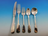 1810 Eighteen Ten International Sterling Silver Flatware Service 53 pc "E" Heavy