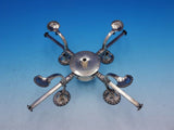 Georgian English Sterling Silver Adjustable Warming Stand with Burner (#4205)