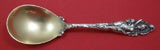 Love Disarmed By Reed and Barton Sterling Sugar Spoon Gold Washed Old 5 7/8"